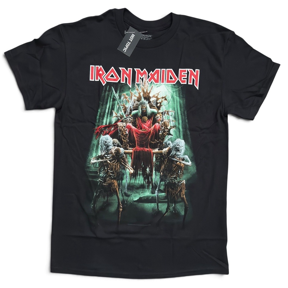 Iron Maiden x Magic The Gathering Shirt Hot Topic Exclusive Nekusar Eddie Sz M